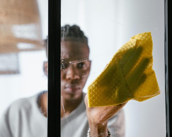 a man cleaning windows a man cleaning windows
